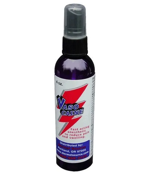 Vibrators Dermal Source FiveStar Vasocaine Topical Anesthetic Spray 4oz Bottle Vibrators Dermal Source FiveStar Vasocaine Topical Anesthetic Spray 4oz Bottle