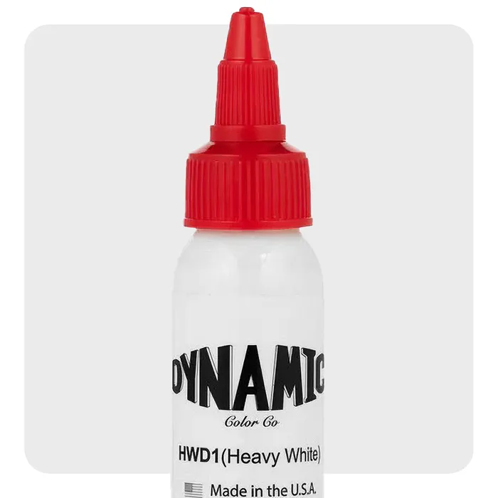Vibrators Dynamic Dynamic Heavy White Tattoo Ink 1oz Bottle