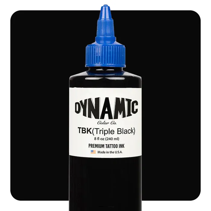Vibrators Dynamic Dynamic Triple Black Tattoo Ink 8oz Bottle