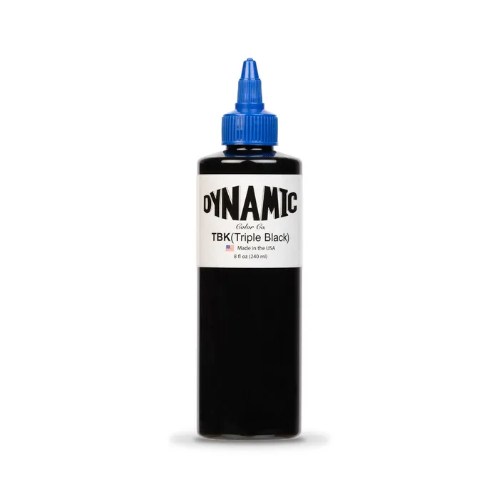 Vibrators Dynamic Dynamic Triple Black Tattoo Ink 8oz Bottle