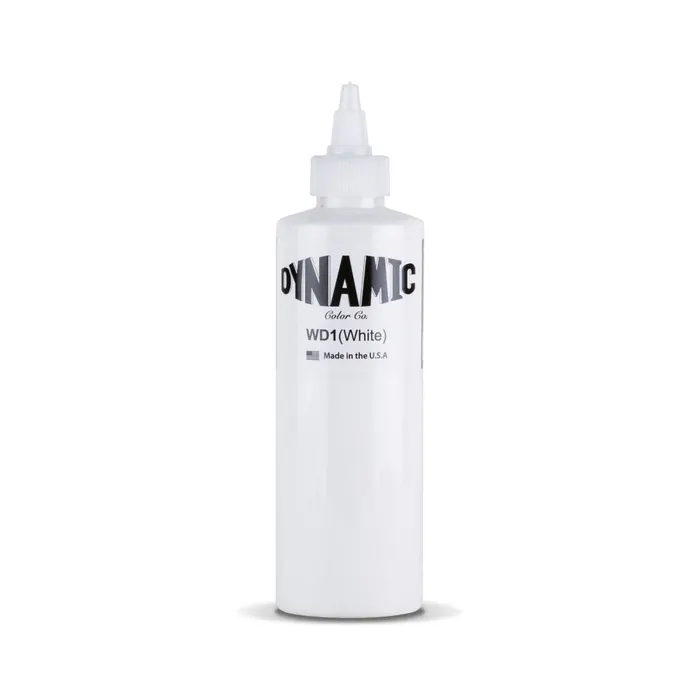 Vibrators Dynamic White Tattoo Ink 8oz Bottle Dynamic