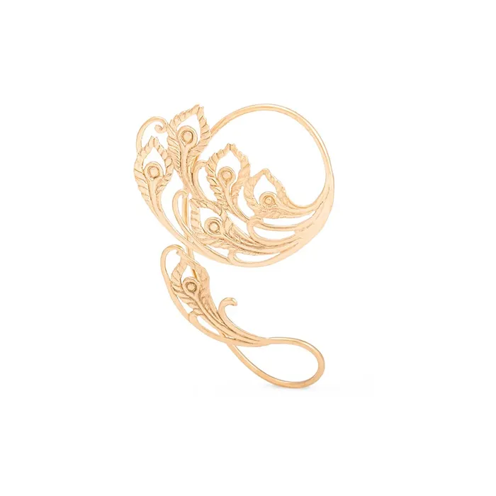 Vibrators Elementals Organics Peacock Feathered Gold Plated Ear Wrap Price Per 2