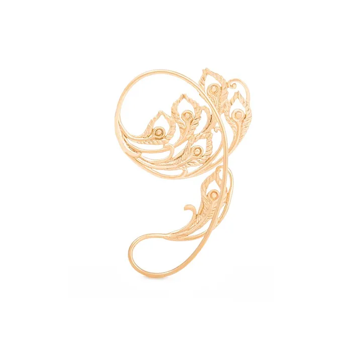Vibrators Elementals Organics Peacock Feathered Gold Plated Ear Wrap Price Per 2