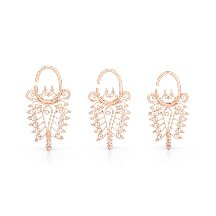 Vibrators Elementals Organics Soul Searcher Rose Gold Plated Ear Hanger Price Per 1