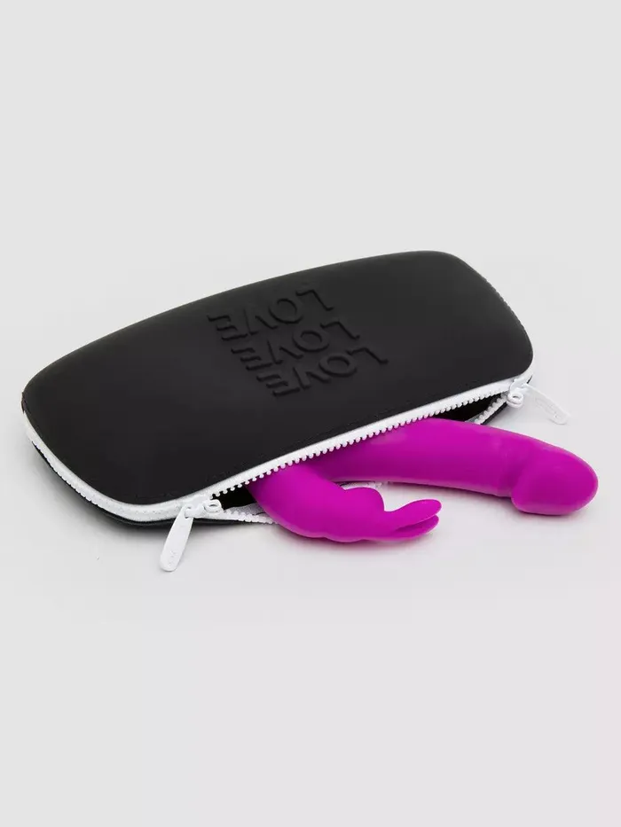 Vibrators Happy Rabbit Happy Rabbit LOVE Medium Silicone Zipper Storage Case