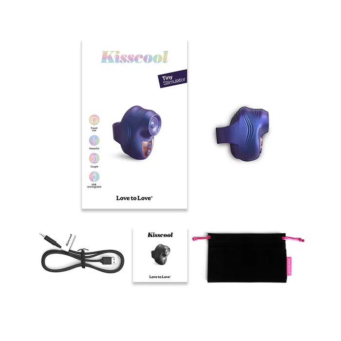 Vibrators Love to Love Kisscool Midnight Indigo Lovely Planet