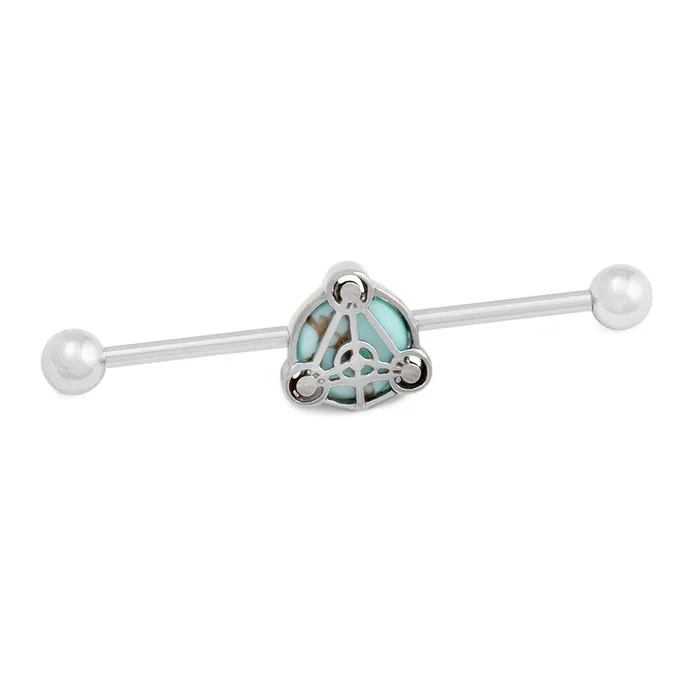 Vibrators Painful Pleasures 14g 112 Turquoise Stone Scutum Fidei Industrial Barbell Vibrators Painful Pleasures 14g 112 Turquoise Stone Scutum Fidei Industrial Barbell