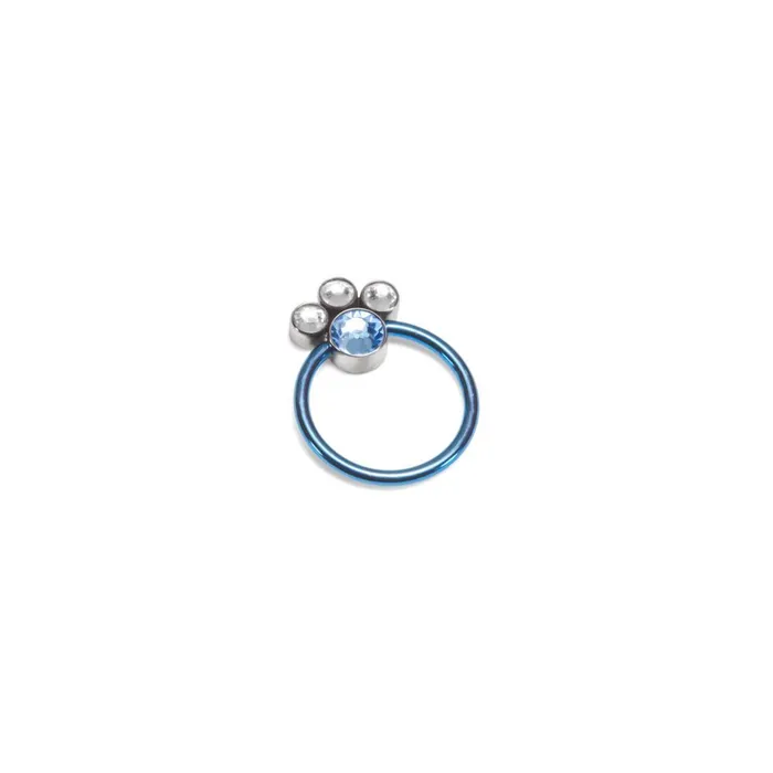 Vibrators Tilum Paw Print Cluster Captive Bead Choose 4mm Jewel Price Per 1 Tilum