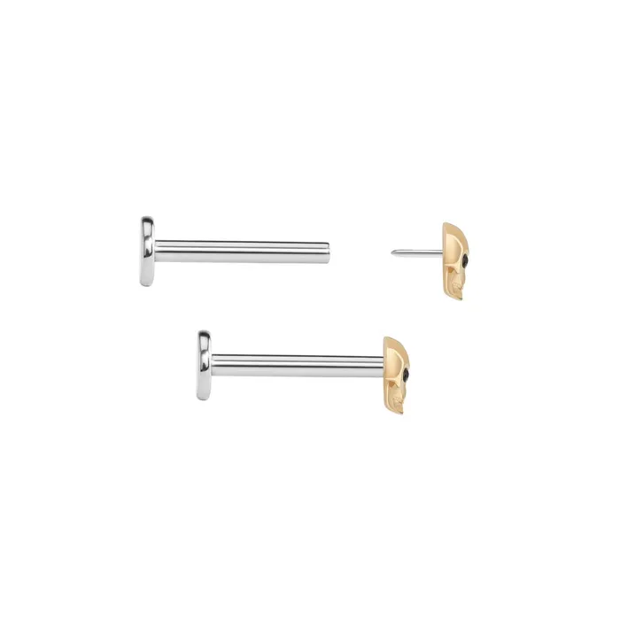 Vibrators Tilum Tilum 14kt Yellow Gold Skull Threadless Top Price Per 1