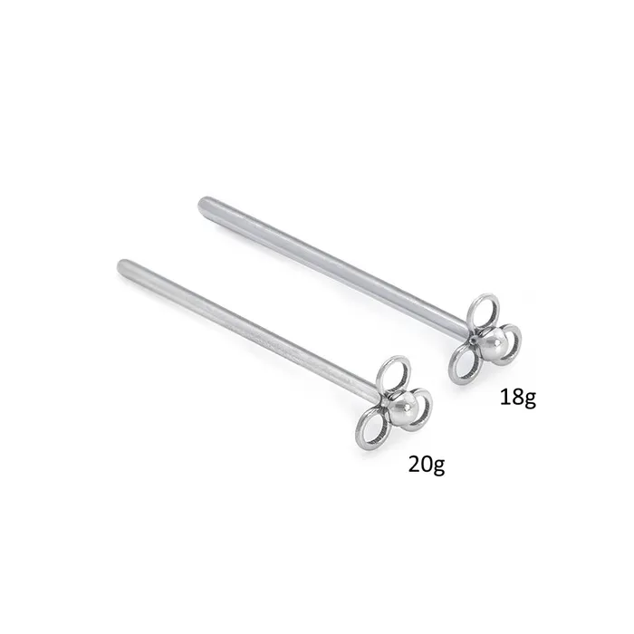 Vibrators Tilum Tilum 20g 34 Trinity Loop Fishtail Titanium Nostril Jewelry
