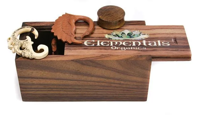 Vibrators Wooden Elementals Organics Display Box Elementals Organics
