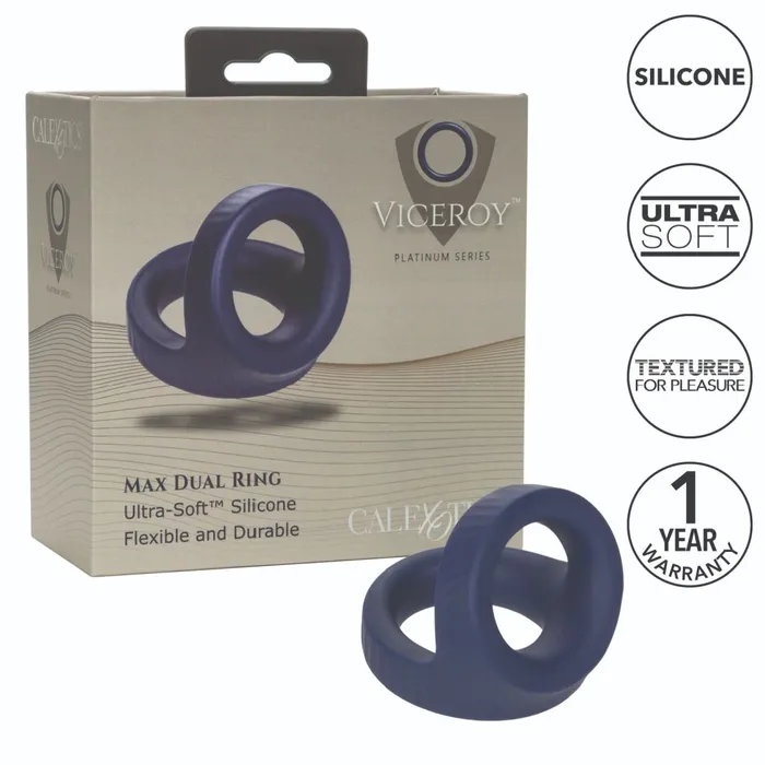 Viceroy Max Thick Dual Cock Ring for Penis Testicles CalExotics Male Sex Toys