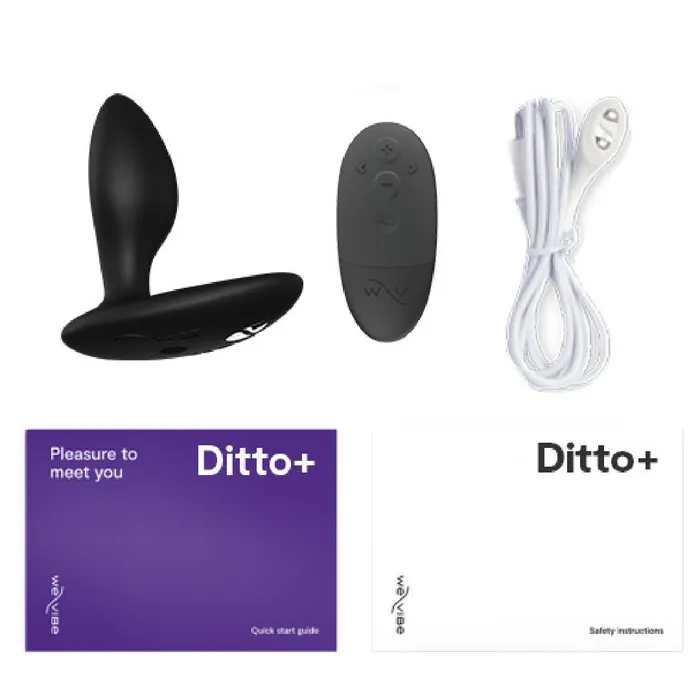 WeVibe WeVibe Ditto Vibrating App Controlled Anal Plug Black Anal