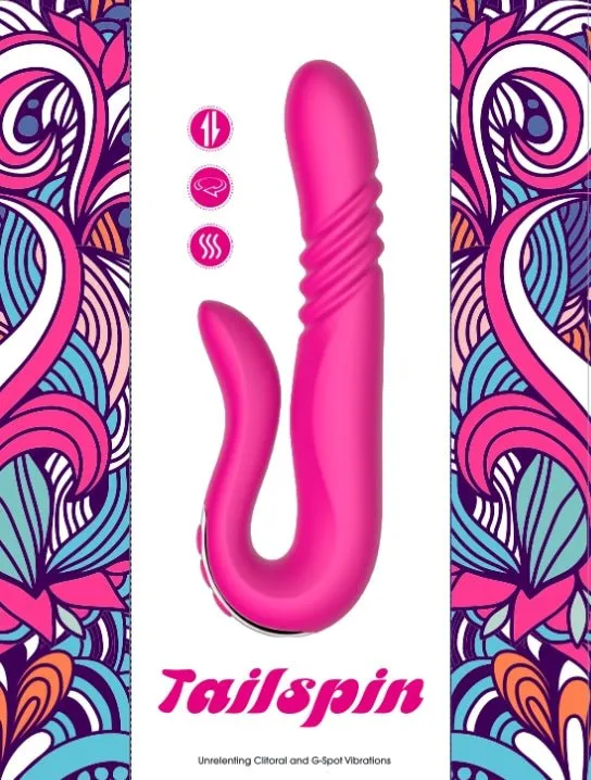 Williams Trading Co Vibrators Tailspin Thrusting and Dual Stimulating Clitoral and GSpot Vibrator