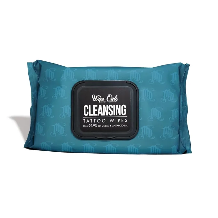 Wipe Outz Cleansing Tattoo Wipes Pack of 40 Painful Pleasures Male Sex Toys