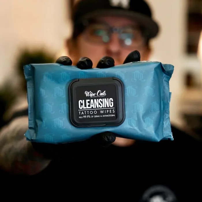 Wipe Outz Cleansing Tattoo Wipes Pack of 40 Painful Pleasures Male Sex Toys