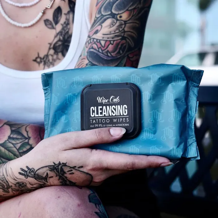 Wipe Outz Cleansing Tattoo Wipes Pack of 40 Painful Pleasures Male Sex Toys