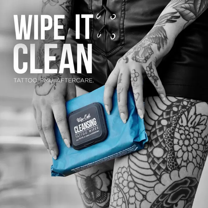 Wipe Outz Cleansing Tattoo Wipes Pack of 40 Painful Pleasures Male Sex Toys
