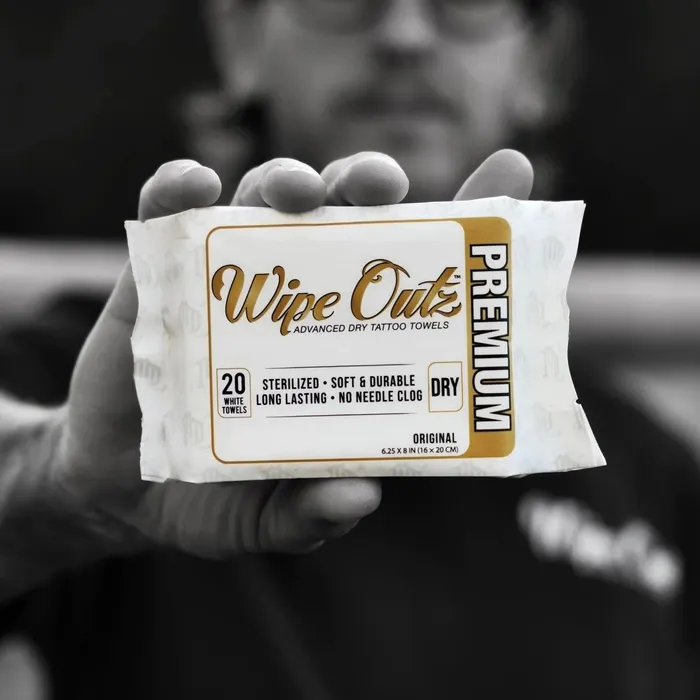 WipeOutz Vibrators Wipe Outz Premium Dry White Tattoo Towels