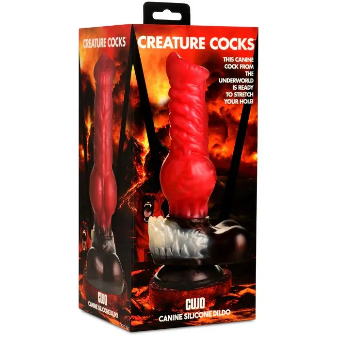 XR Brands Female Sex Toys Cujo Canine Werewolf Silicone Dildo with Knot
