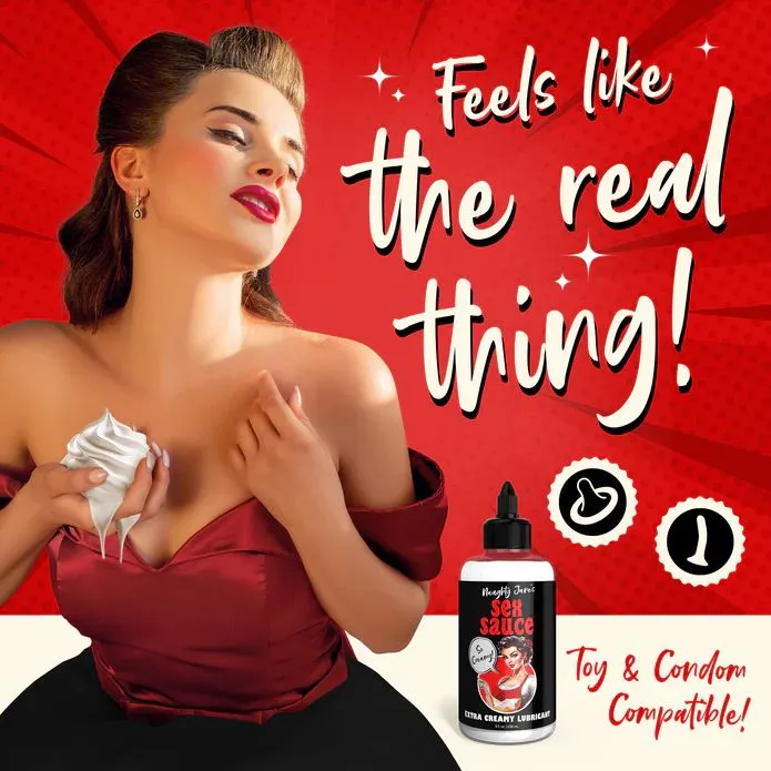 XR Brands Sexual Health Wellbeing Naughty Janes Creamy Cum Sex Sauce Lubricant 8oz XR Brands Sexual Health Wellbeing Naughty Janes Creamy Cum Sex Sauce Lubricant 8oz