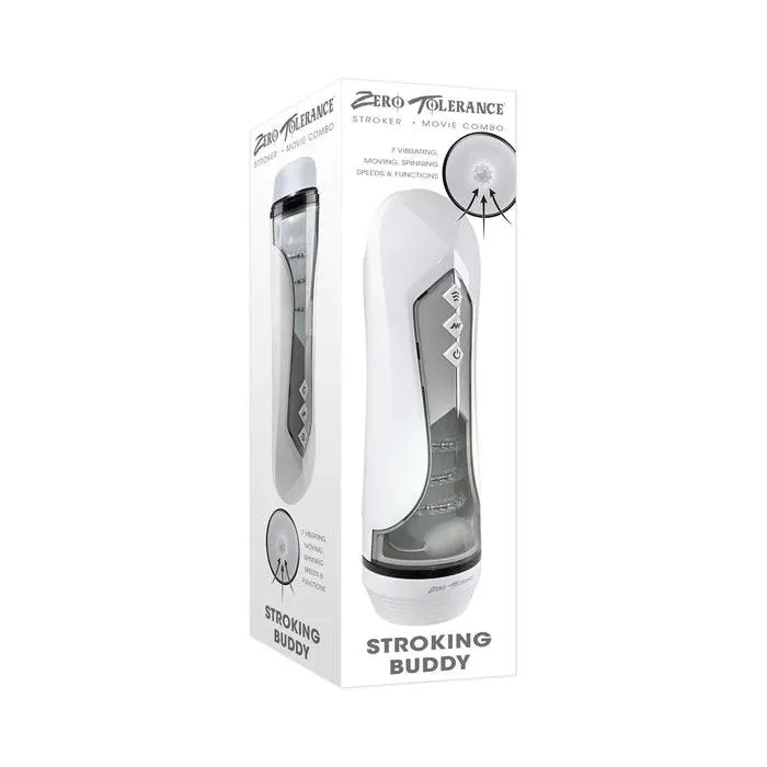 Zero Tolerance Rechargeable Stroking Buddy White Zero Tolerance Anal